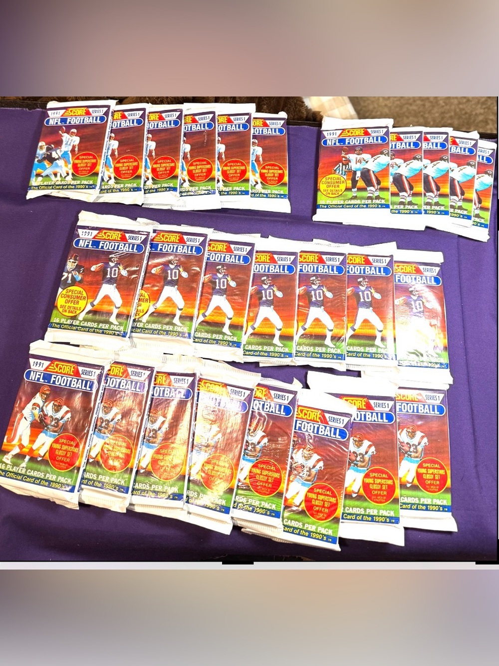 Score NFL Football Trading Card Packs Series 1